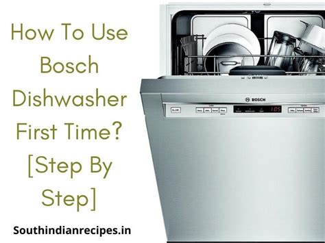 how to start bosch dishwasher|bosch dishwasher first time use.